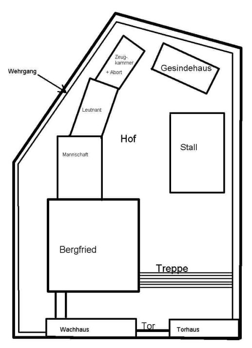 Wasserburg Travinianshall - Grundriss